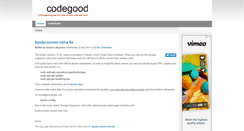 Desktop Screenshot of codegood.com